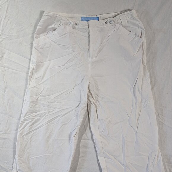 CAPRIS DENVER HAYES CLASSIC FIT PETITES LARGE L20 WHITE WOMEN'S PANTS CLOTHES - Picture 1 of 14